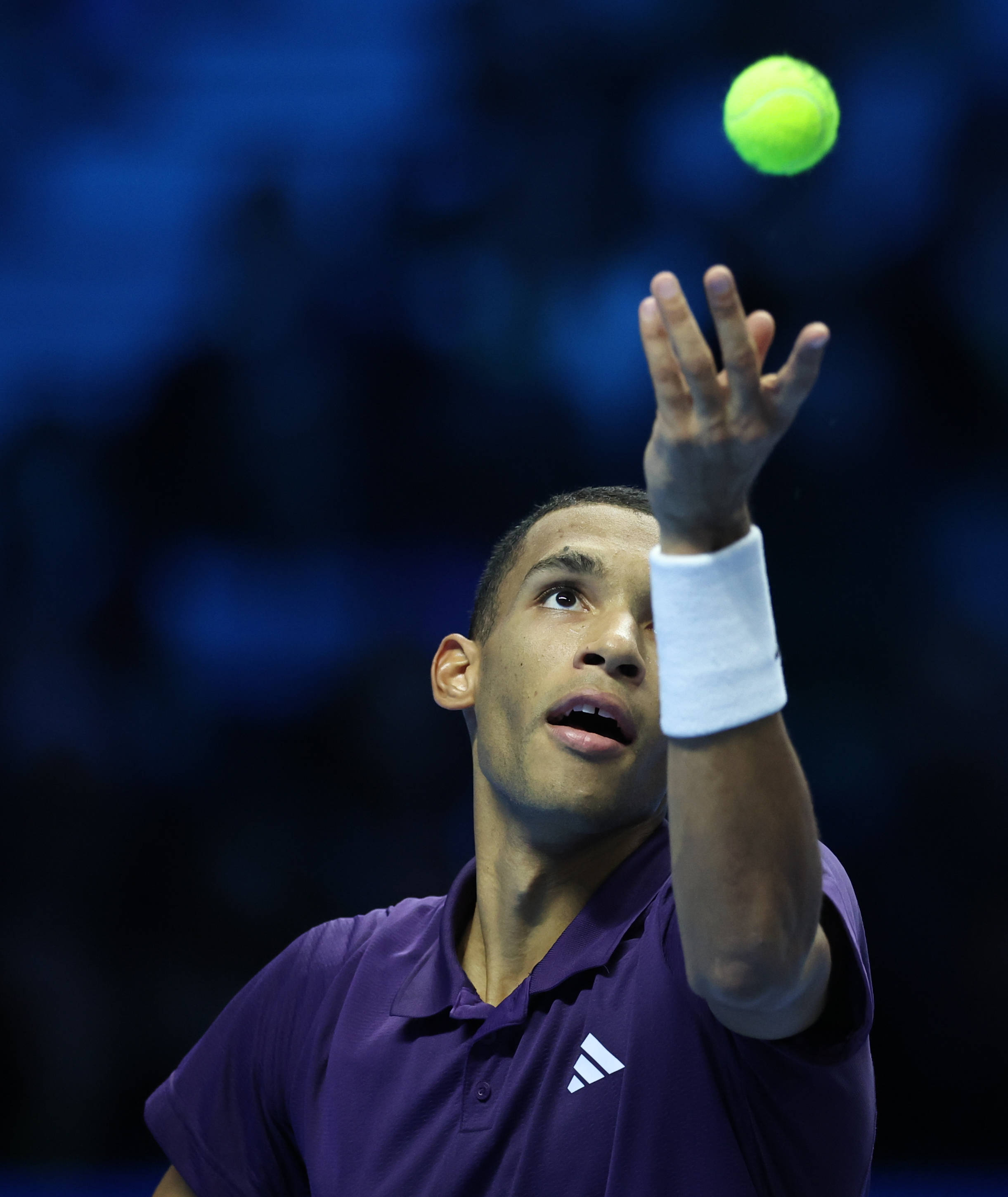 （体育）网球——ATP年终总决赛：奥热-阿利亚西姆胜兹韦列夫