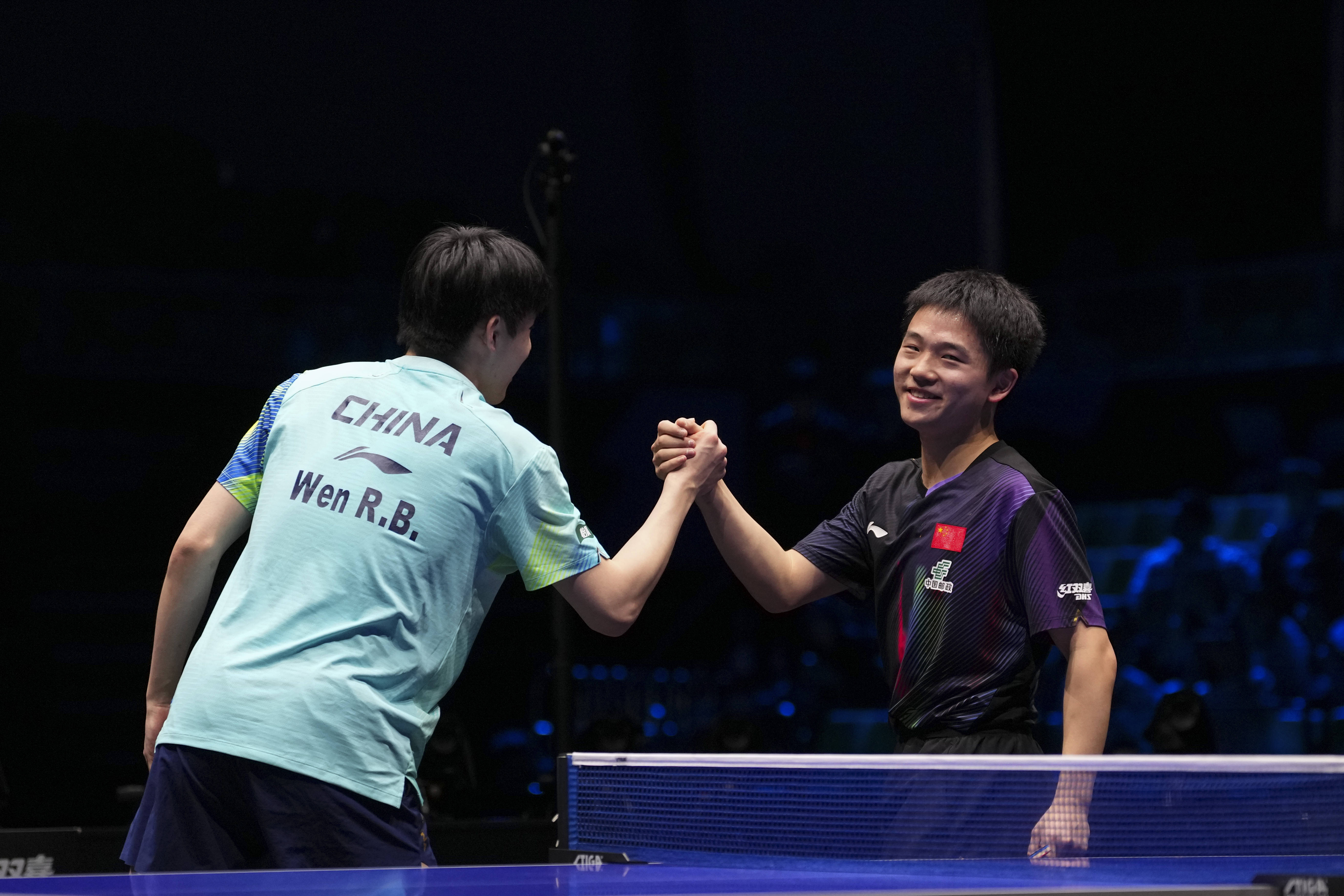 （体育）乒乓球——WTT常规挑战赛：温瑞博晋级男单决赛